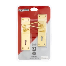 M5G11 - 2 Lever Lockset 6" Solid Brass -M5G11_IP_b_T